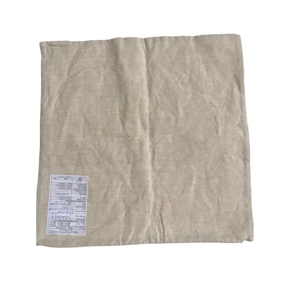 Pottery Barn Embroidered Floral Linen Pillow Cover 22x22 Ivory Multi